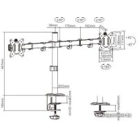 Кронштейн для монитора Gembird MA-D2-01