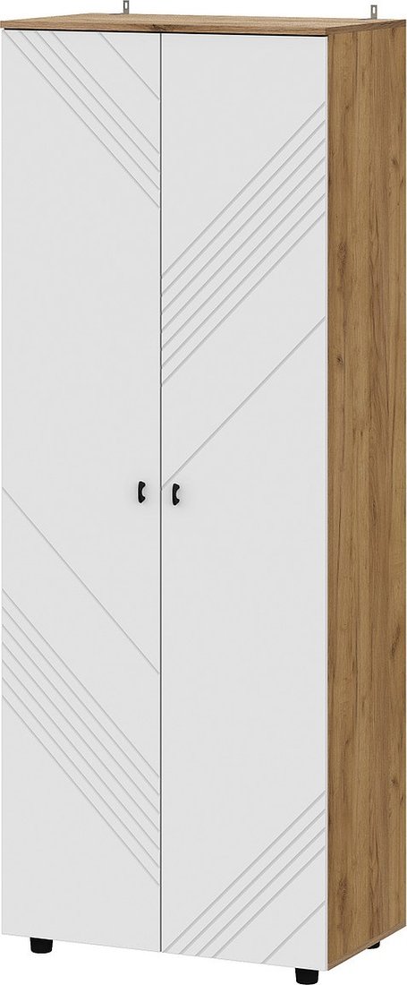 

Шкаф распашной Mio Tesoro Байкал двухстворчатый комбинированный (дуб золотистый/белый матовый)