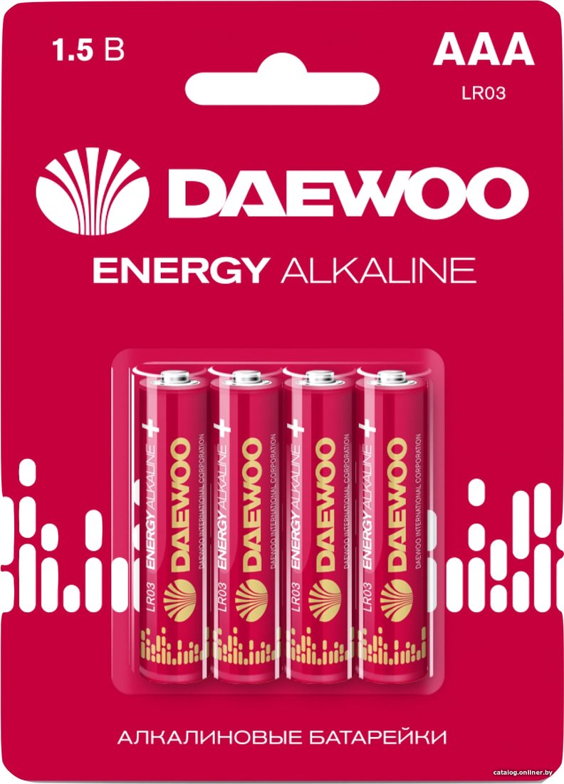 Батарейка Daewoo Energy Alkaline AAA 4 шт. 5029903