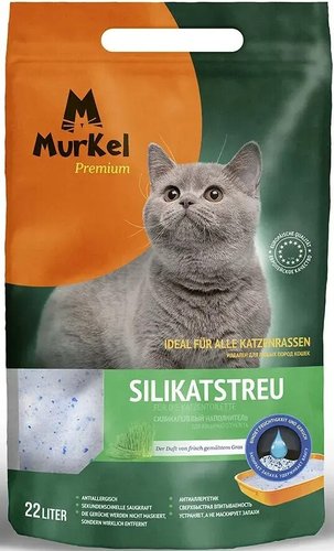 Наполнитель для туалета MurKel Силикагелевый 22л (скошенная трава)
