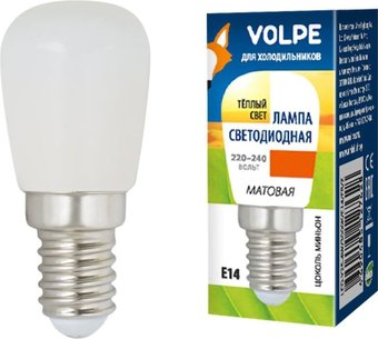 Светодиодная лампочка Volpe E14 4W Y25 3000K для холодильников матовая UL-00006501