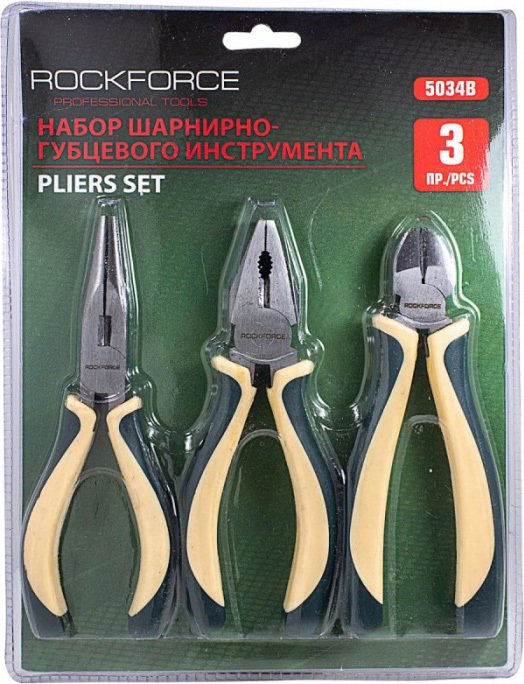 

Набор пассатижей RockForce RF-5034B (3 предмета)