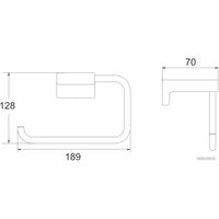Держатель для бумажных полотенец Rose RG1806H