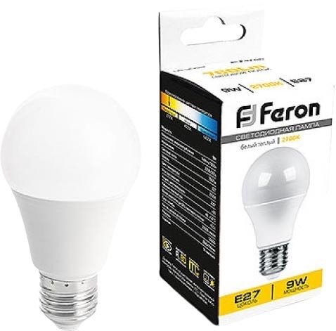

Светодиодная лампочка Feron LB-3092 9 Вт E27 2700 К 41373