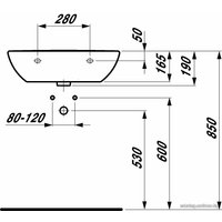 Умывальник Laufen PRO 810952 60x48