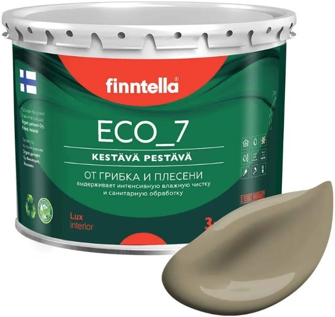 

Краска Finntella Eco 7 Ruskea Khaki F-09-2-3-FL086 2.7 л (коричневый хаки)