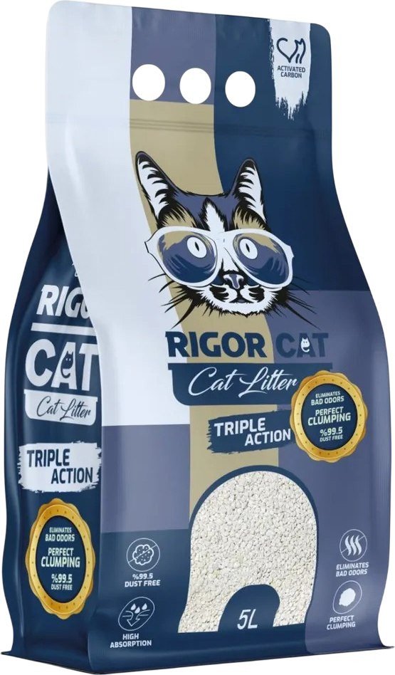 Наполнитель для туалета Rigor Cat Активированный уголь (5л)