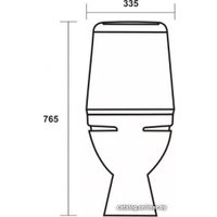 Унитаз напольный Sanita Идеал WC.CC/Ideal/2-DM/WHT.G/S1 в Витебске