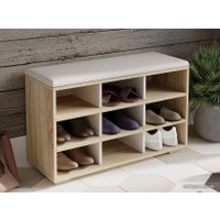 Банкетка Трия Тип 10 (дуб сонома/белый ясень)