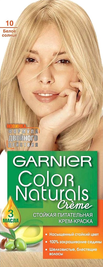 

Крем-краска для волос Garnier Color Naturals 10 белое солнце