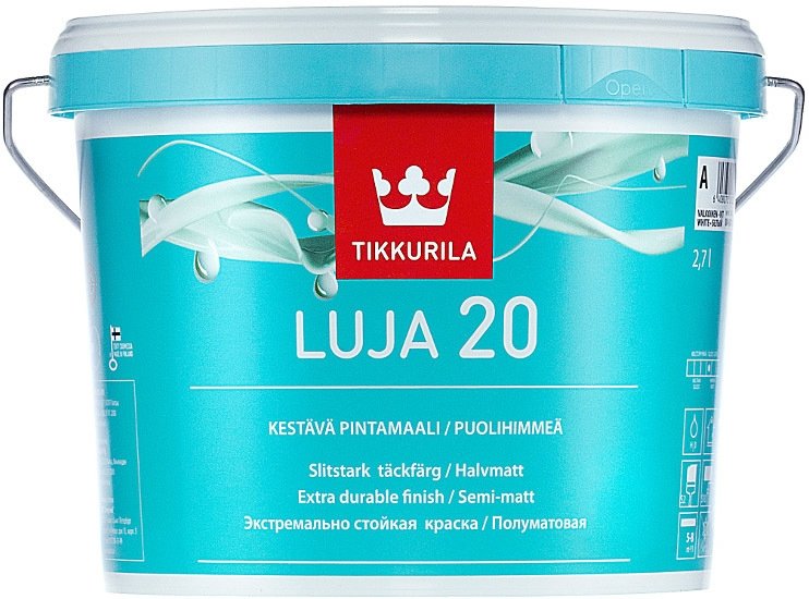 

Краска Tikkurila Luja 20 0.9 л (базис A)