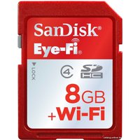 Карта памяти SanDisk SDHC Eye Fi (Class 4) 8 GB (SDSDWIFI-008G-X46)