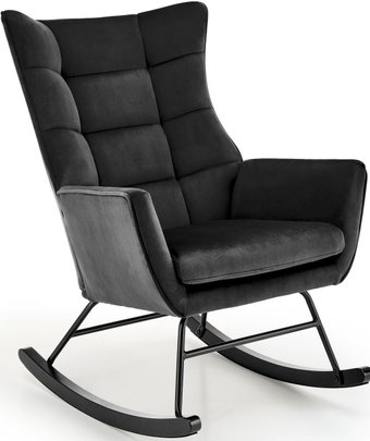 Кресло-качалка Halmar Bazalto (черный)