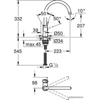 Смеситель Grohe BauClassic 31234001