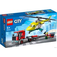 Конструктор LEGO City 60343 Грузовик для спасательного вертолета