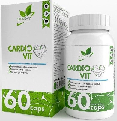 

Витамины, минералы NaturalSupp Кардиовит (Cardiovit), 60 капсул
