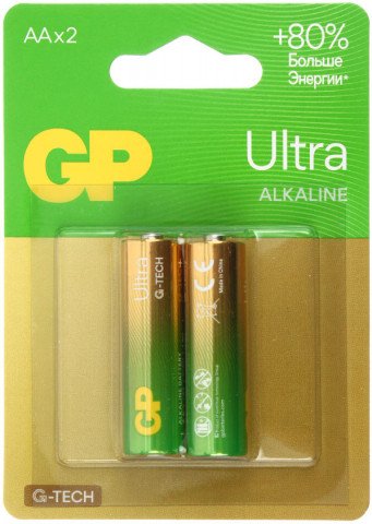 Батарейка GP Ultra G-Tech AA LR6/15AUA21-2CRSBC2