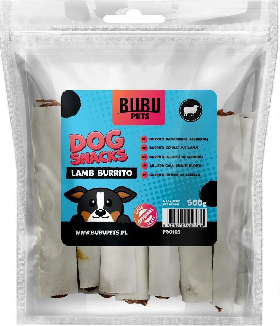

Лакомство для собак Bubu Pets Буррито из баранины PS0103 (500 г)