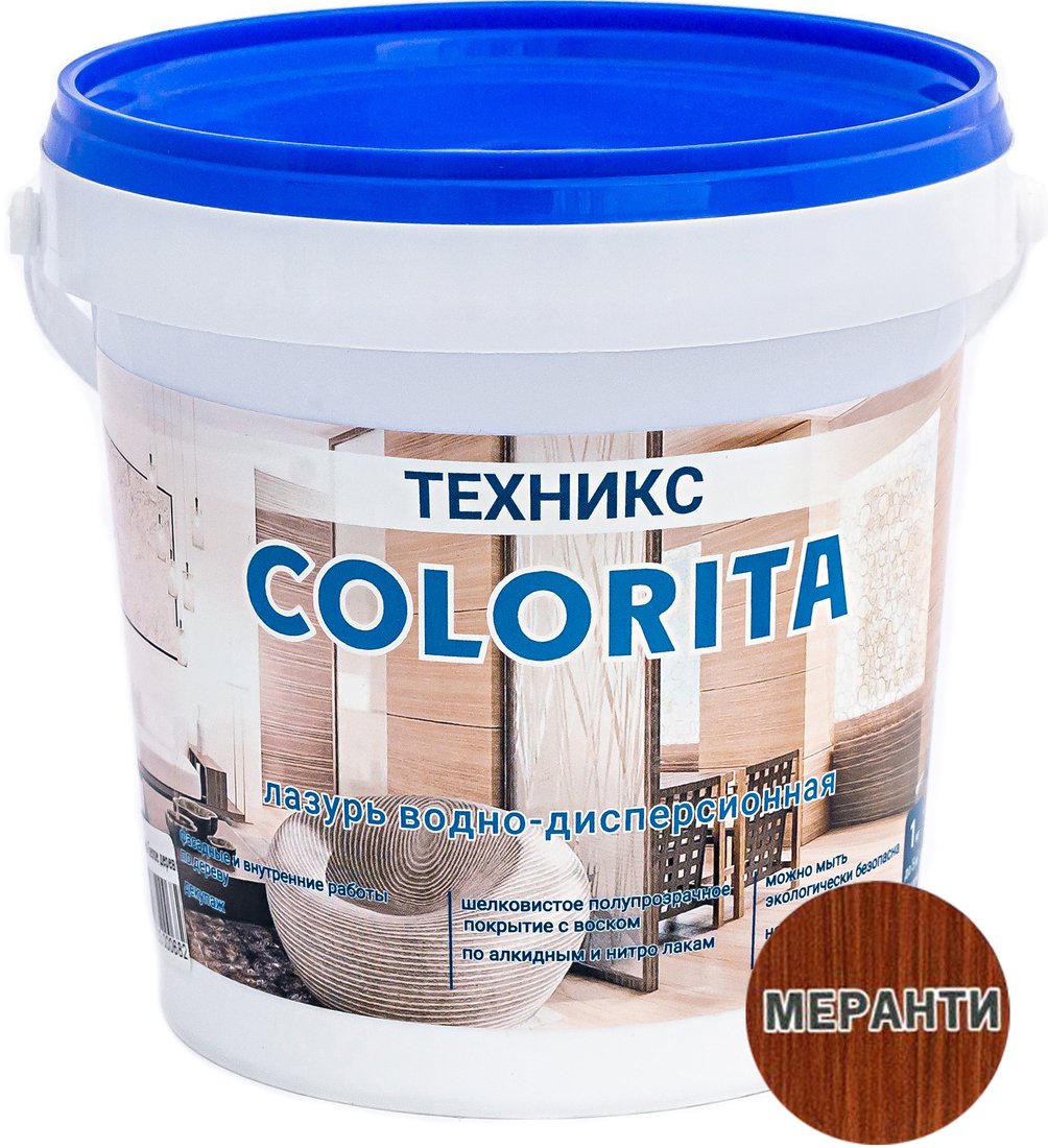

Лазурь Техникс Colorita ВД-АК-1 1 кг (меранти)