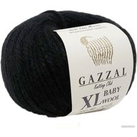 Пряжа для вязания Gazzal Baby Wool XL 803 50 г 100 м (черный)