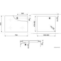 Варочная панель Smeg SI2741D