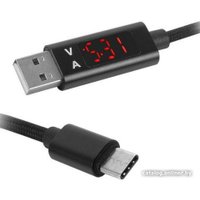 Кабель Lexton LX8579 USB Type-A - USB Type-C (1 м, черный)