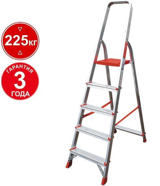 

Лестница-стремянка Новая высота NV 311 алюминиевая профессиональная 5 ступеней