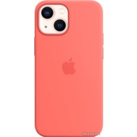Чехол для телефона Apple MagSafe Silicone Case для iPhone 13 mini (розовый помело)