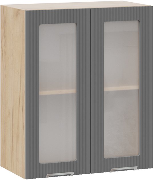 

Шкаф навесной Трия Кимберли 1В6С (дуб крафт золотой/титан)