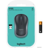 Мышь Logitech M185 (черный/серый)
