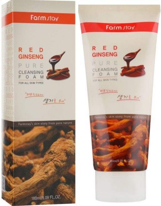 

FarmStay Пенка для умывания Red Ginseng Pure Cleansing Foam (180 мл)