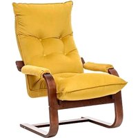 Кресло-качалка Leset Оливер (орех/желтый)