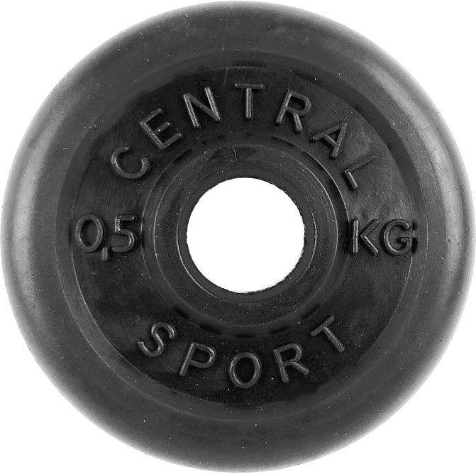 

Диск Central Sport Обрезиненный 0.5 кг 26 мм