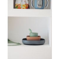 Набор детской посуды Beaba Coffret Repas Silic Mineral 913543