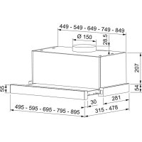 Кухонная вытяжка Franke Touch WH 60 315.0702.968