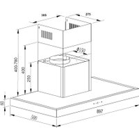 Кухонная вытяжка Schtoff S Plus 900 X (нержавеющая сталь)