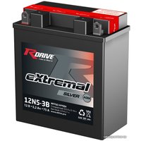 Мотоциклетный аккумулятор RDrive eXtremal Silver 12N5-3B (5 А·ч)