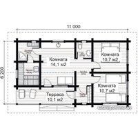 Русская баня Банилюкс К-11 11x6.2 м