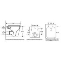 Унитаз подвесной WeltWasser Gelbach 004 MT-BL + Amberg 350 ST + Amberg RD-WT (белый глянец/белый)