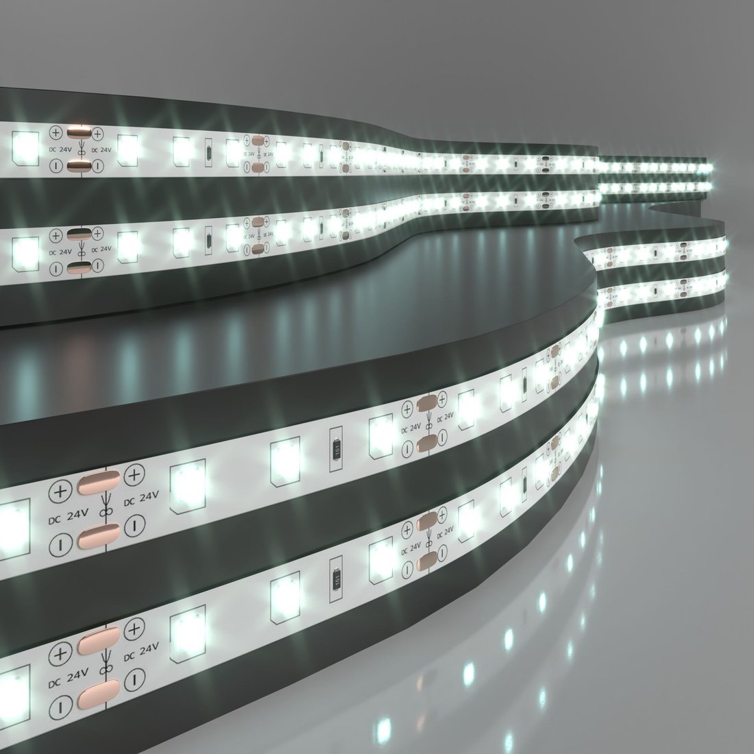 

Светодиодная лента Elektrostandard 24V 4.8W 60Led 2835 IP20 холодный белый a052955