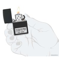 Зажигалка Zippo License Plate Black Matte 48689