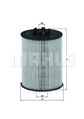 

Масляный фильтр Mahle Knecht OX636D