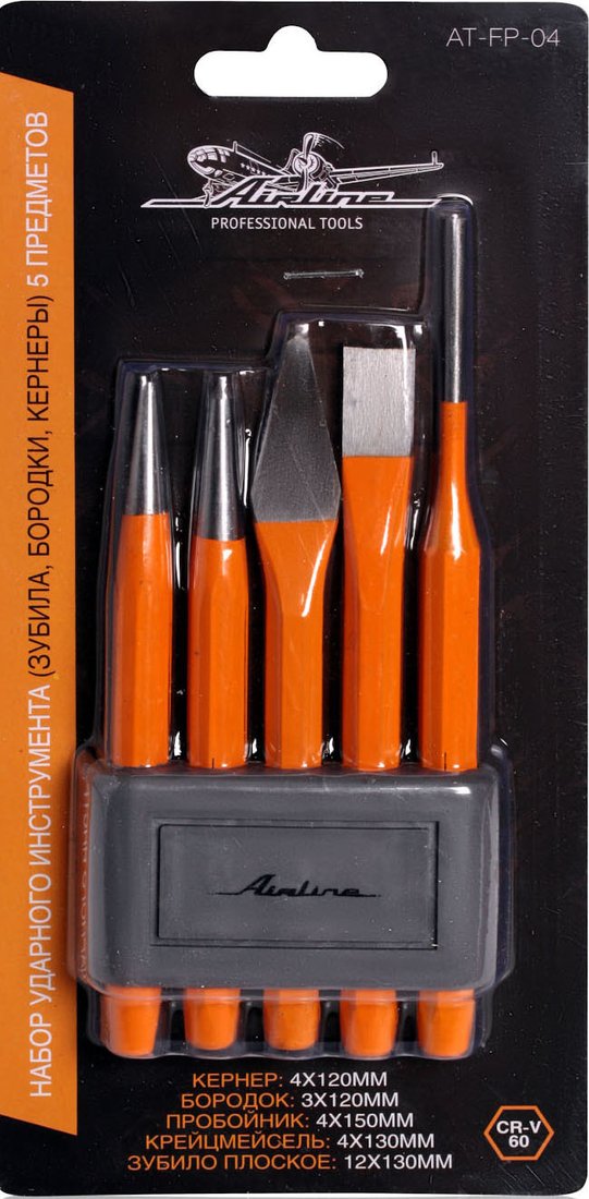 

Набор зубил Airline AT-FP-04 (5 предметов)