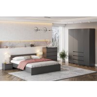 Кровать Mio Tesoro Денвер 160x200 (графит серый)
