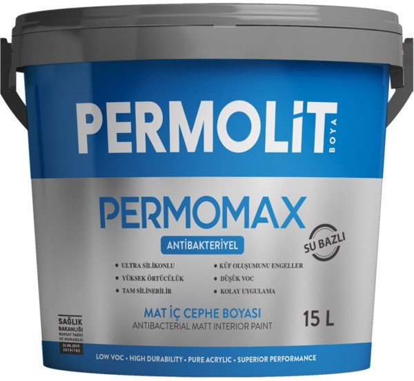 Краска PERMOLIT PERMOMAX антибактериальная База 1 7.5л (матовый)
