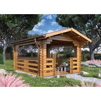 Беседка Vi Lario комплект деревянных деталей Gazebo 03 2.7x2.7 без пола (толщина бруса 44 мм)