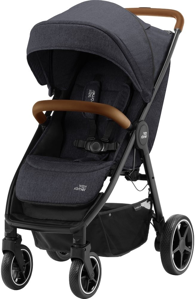 

Коляска прогулочная «книга» Britax Romer B-Agile R (black shadow/brown)