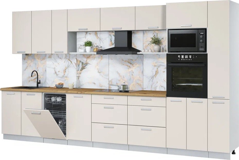 

Готовая кухня Интерлиния Мила Лайт 3.8-ПМ3 (персидский жемчуг/персидский жемчуг/дуб бунратти)