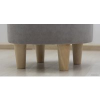 Пуфик Нижегородмебель Лора ТП 328 (ультра дав серебристый серый)