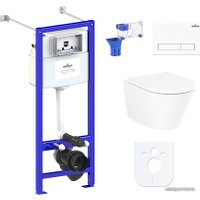 Унитаз подвесной Lavinia Boho Biore Compacto Rimless 7 в 1 87050169 (белый пластик)